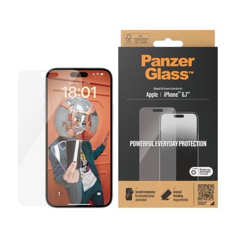 PanzerGlass iPhone 15 Plus 6.7"| Classic Fit - 2807 - Level UpPanzerGlassScreen Protector5711724028076