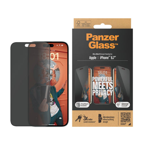 PanzerGlass iPhone 15 Plus 6.7" | UWF | Privacy - P2811 - Level UpPanzerGlassScreen Protector5711724128110