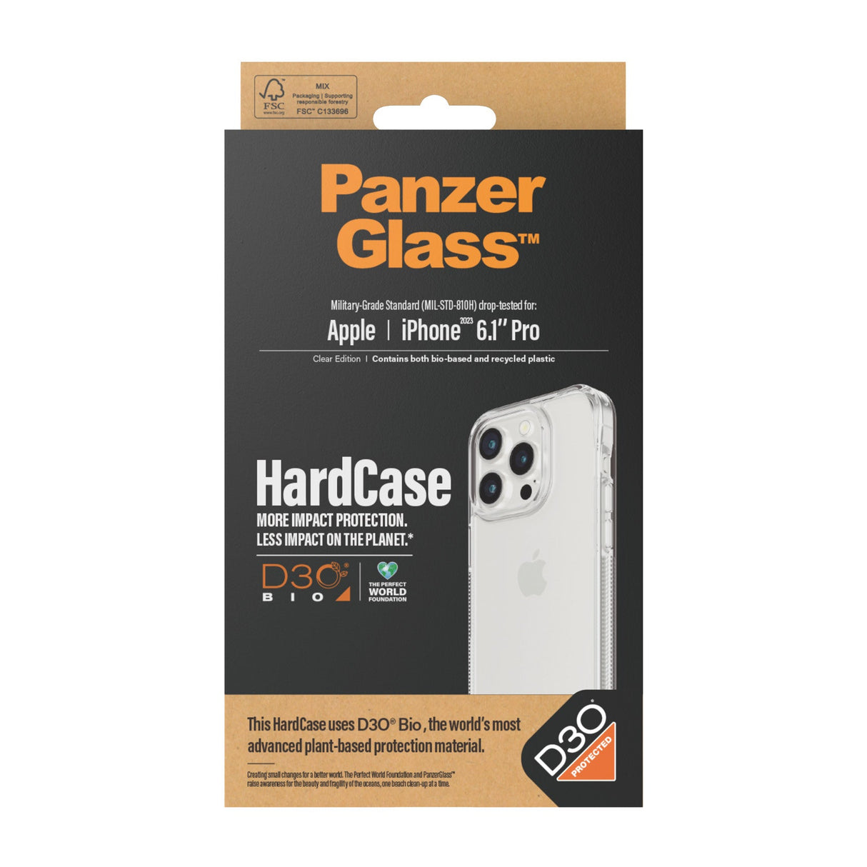 PanzerGlass iPhone 15 Pro 6.1"| Hardcase with D3O® - 1173 - Level UpPanzerGlassMobile Phone Case5711724011733