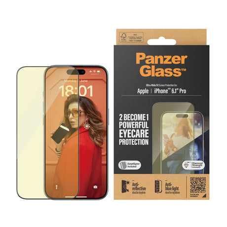 PanzerGlass iPhone 15 Pro 6.1" | UWF | Anti-Reflective&Bluelight - 2814 - Level UpPanzerGlassScreen Protector5711724028144