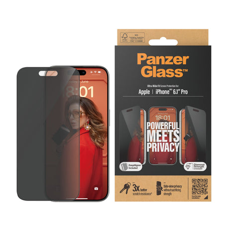 PanzerGlass iPhone 15 Pro 6.1" | UWF | Privacy - P2810 - Level UpPanzerGlassScreen Protector5711724128103