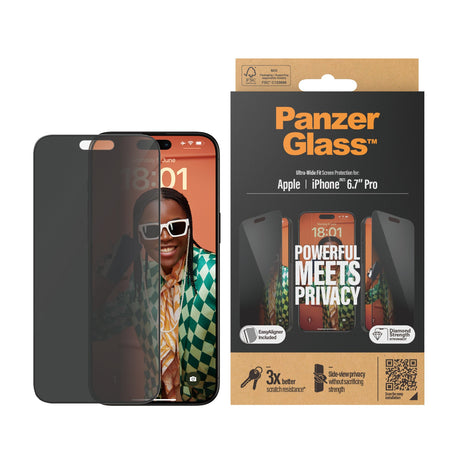PanzerGlass iPhone 15 Pro Max 6.7"| UWF | Privacy - P2812 - Level UpPanzerGlassScreen Protector5711724128127