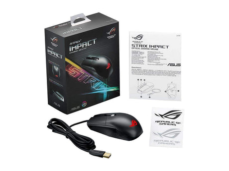 ASUS ROG Strix Impact Aura RGB USB Wired Optical Gaming Mouse