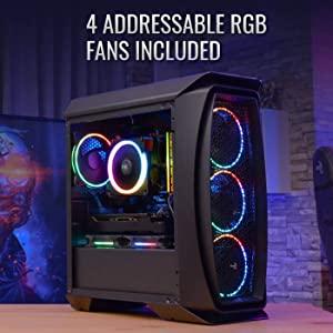 PC Gaming - Intel core i5-12400F 2.5/4.4 GHZ processor 6, XPG Spectrix D35G DDR4 RGB Memory 8GB x2 ,GIGABYTE GeForce RTX 4060 Ti AERO OC 8G,Arecool Aero One Eclipse ARGB Mid Tower Case Black - Level UpLevel UpPC600011