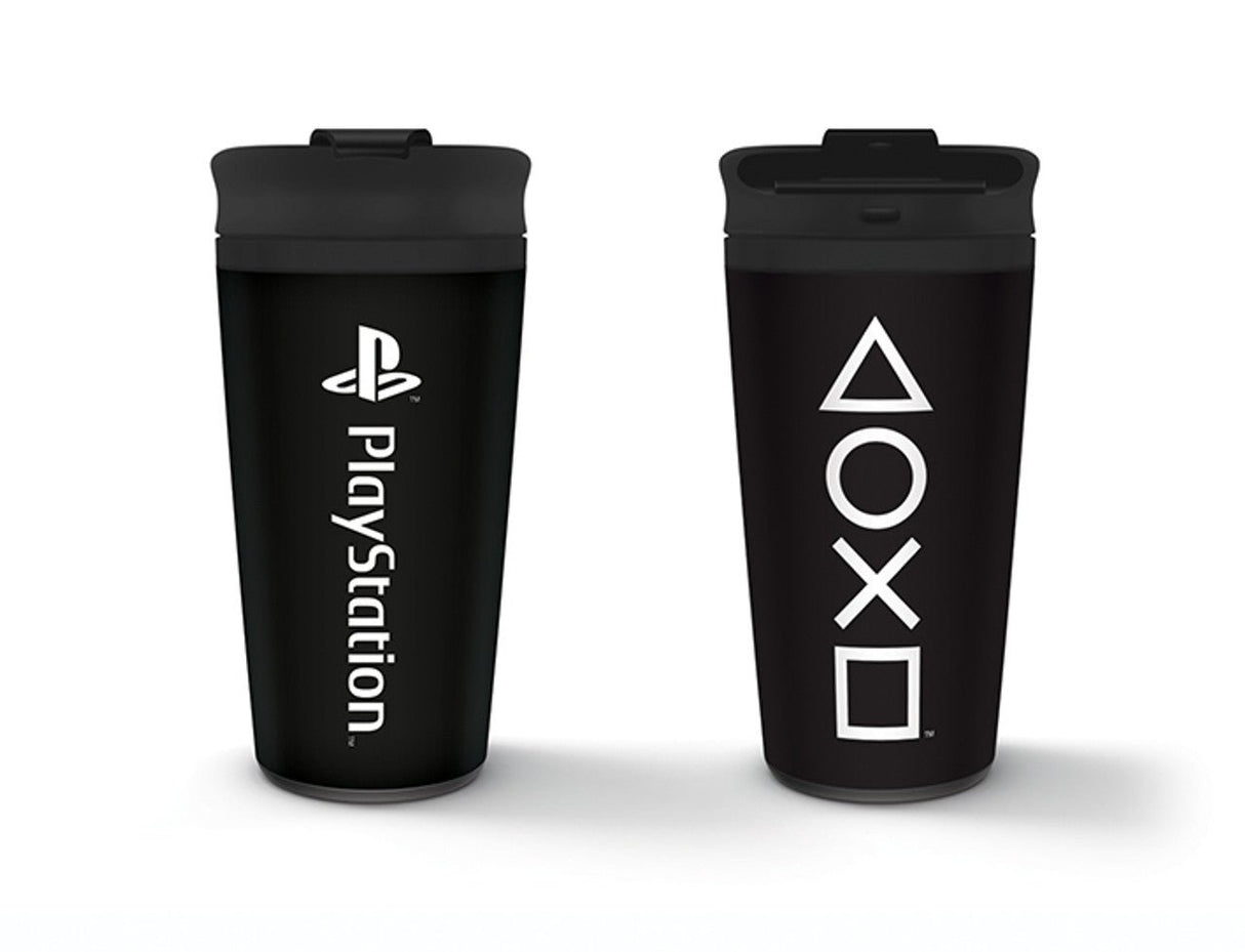 PLAYSTATION (ONYX) METAL TRAVEL MUG - Level UpSoft ToysAccessories5050574259934