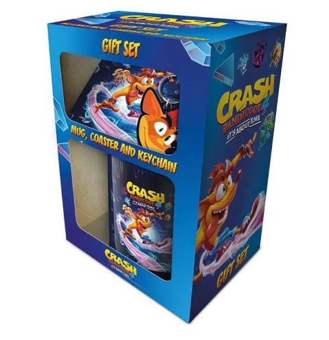 PMD GIFT SET: CRASH BANDICOOT- ABOUT TIME (MUG + COASTER + KEYCHAIN) - Level UpLevel UpAccessories5050293856049