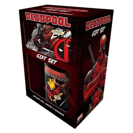 PMD GIFT SET: MARVEL- DEADPOOL (MERC GOALS) (MUG + COASTER + KEYCHAIN) - Level UpLevel UpAccessories5050293852072