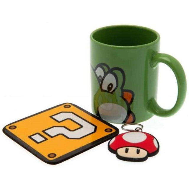 PMD GIFT SET: NINTENDO- SUPER MARIO YOSHI (MUG + KEYCHAIN + COASTER) - Level UpLevel UpAccessories5050293852058