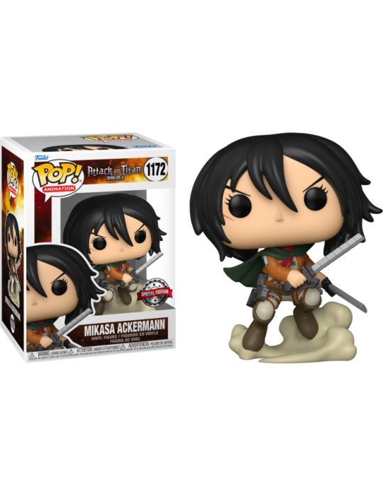 Pop! Animation: AOT- Mikasa Ackermann (Exc) - Level UpFunko889698609258