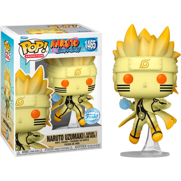 Pop! Animation: Naruto - Naruto (Kurama Link Mode) w/Chase (Exc) - Level UpFunko889698716338