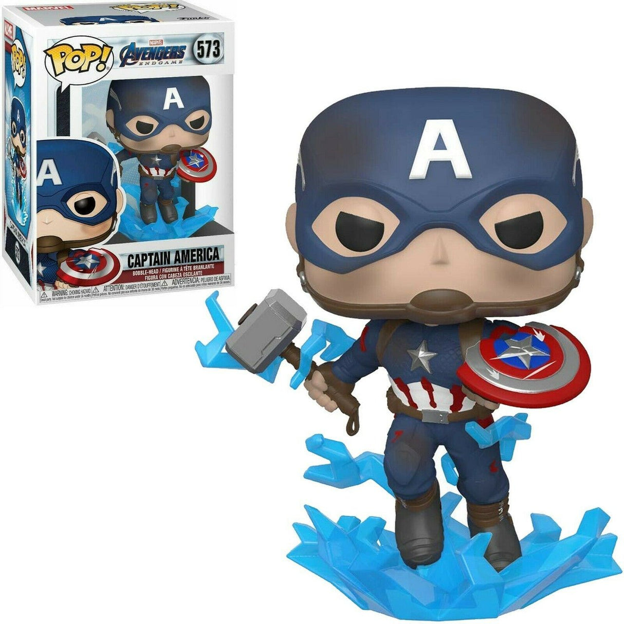 Pop! Marvel: Avengers Endgame - Capt A w/ Broken Shield - Level UpFunko889698451376