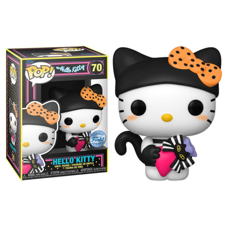 Pop! Sanrio: Hello Kitty - Hello Kitty with Gift (BLKLT)(Exc) - Level UpFunko889698738392