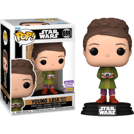 Pop! Star Wars: Princess Leia with Lola (SDCC'23) - Level UpFunko889698717410