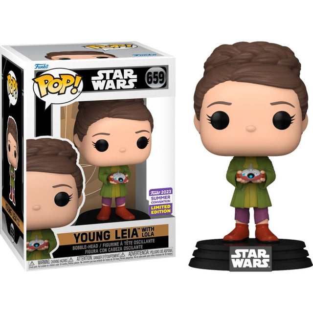 Pop! Star Wars: Princess Leia with Lola (SDCC'23) - Level UpFunko889698717410