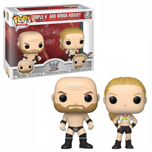 Pop! WWE: Rousey and Triple H 2pk - Level UpFunkoAccessories889698706216