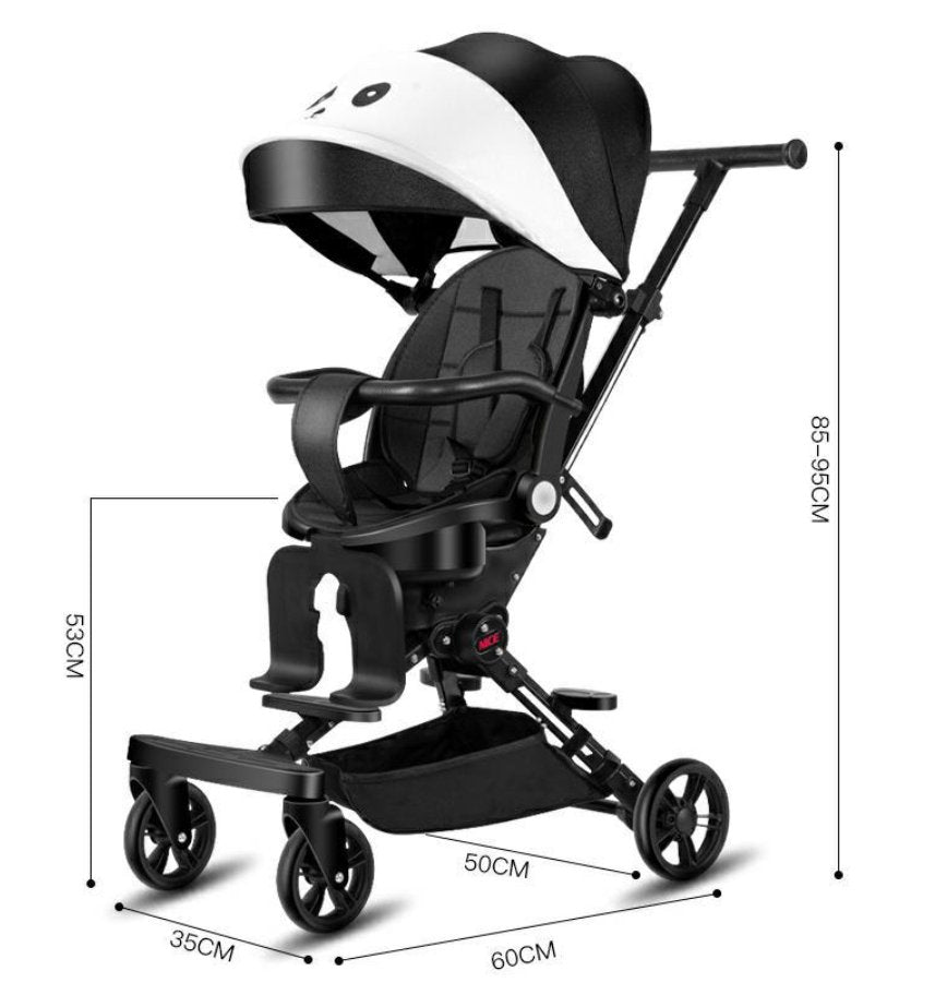 Portable Two Way 360° Rotatable Stroller with Adjustable Recliner Seat and Adjustable Canopy - Level UpLevel UpSmart Devices501644
