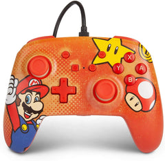 PowerA Enhanced Wired Controller for Nintendo Switch - Mario Vintage - Level UpPowerASwitch Accessories617885024450