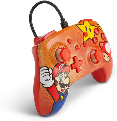 PowerA Enhanced Wired Controller for Nintendo Switch - Mario Vintage - Level UpPowerASwitch Accessories617885024450
