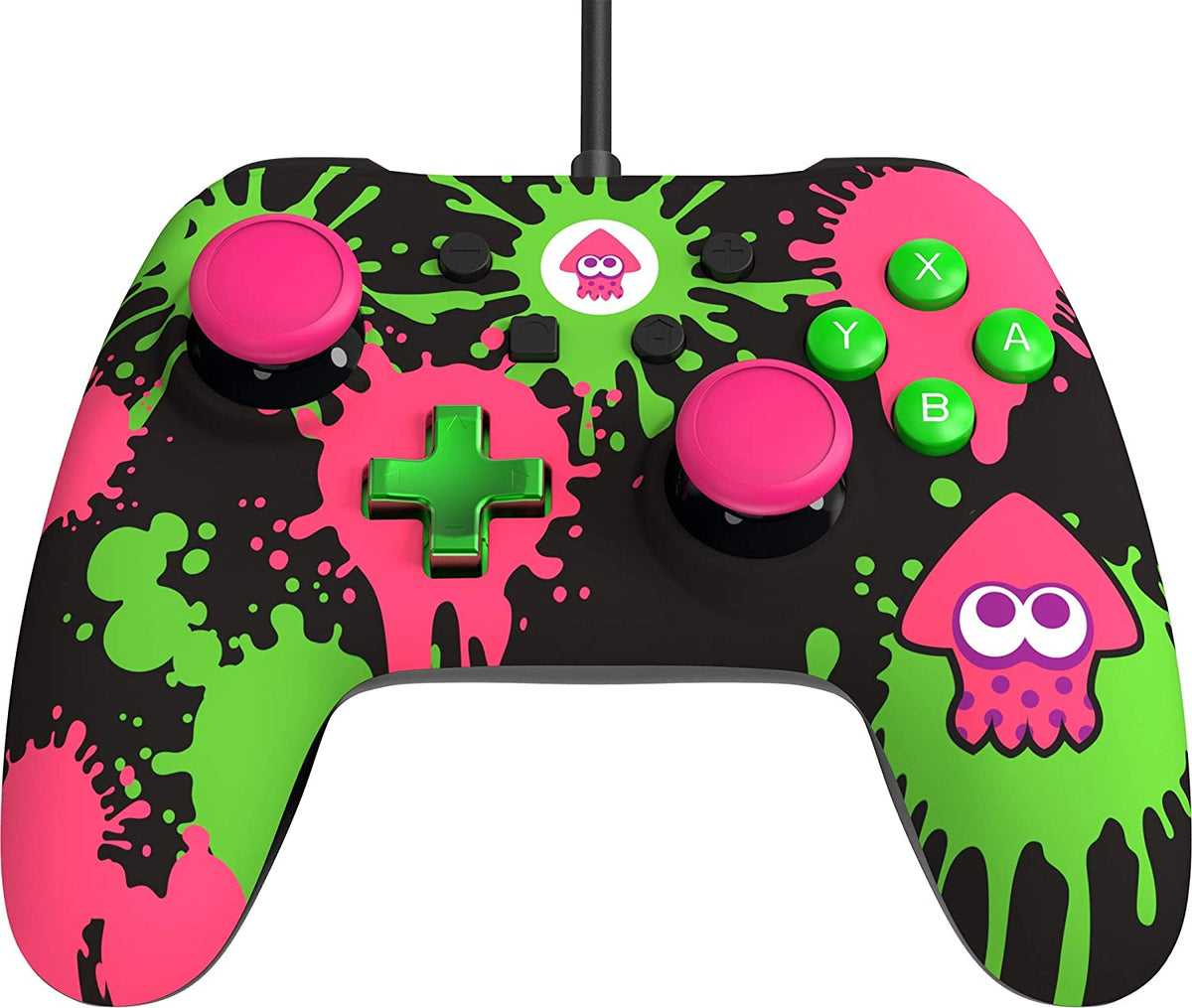 Nintendo Splatoon Controlers PowerA Enhanced Wired Controller for Nintendo Switch – Splatoon 2 Level Up