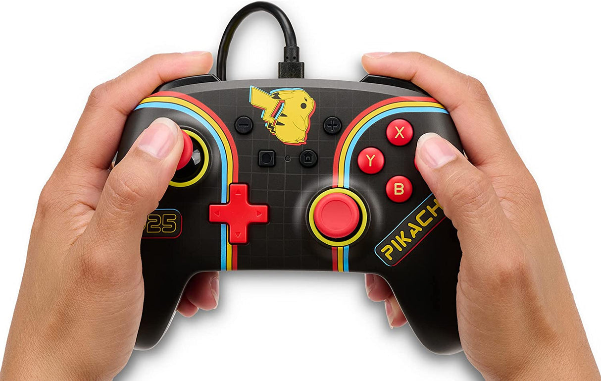 PowerA Pokémon Enhanced Wired Controller for Nintendo Switch – Pikachu Arcade - Level UpPowerASwitch Accessories6.18E+11