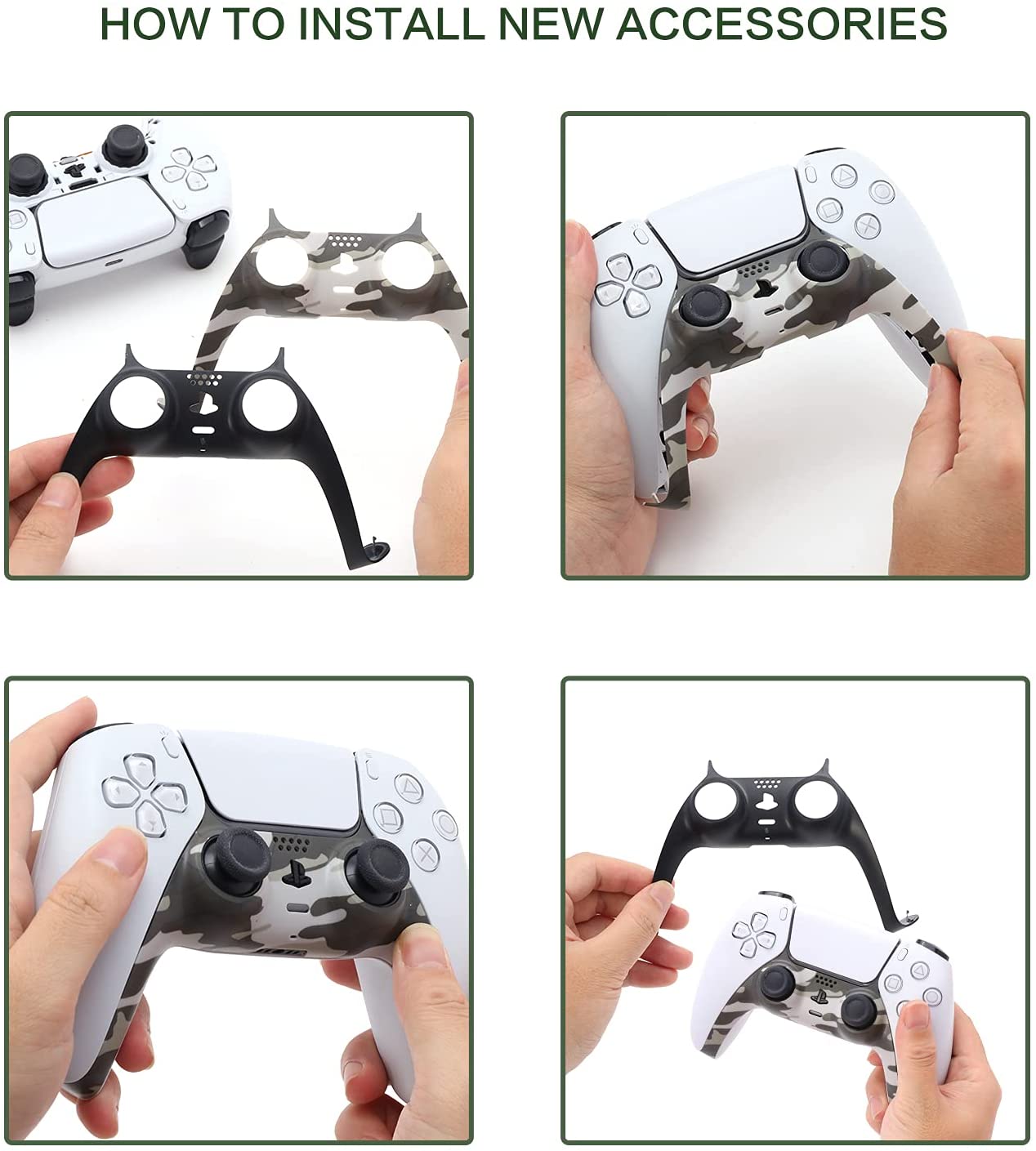 PS5 Decorative Shell - Army Gray - Level UpKlipdassePlaystation 5 Accessories93545