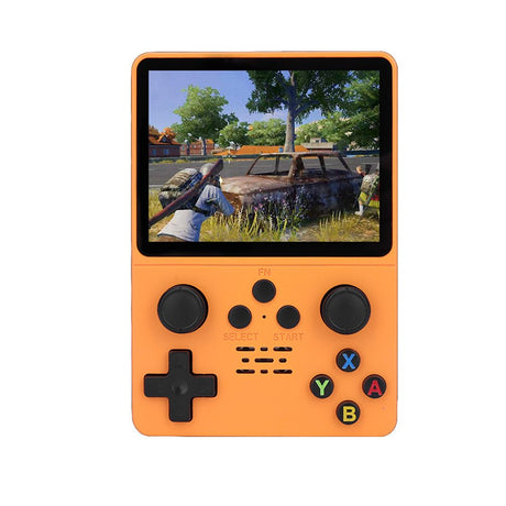 R35S Retro Handheld Video Game Console 3.5 Inch 64GB - Orange - Level UpLevel Up501570501570