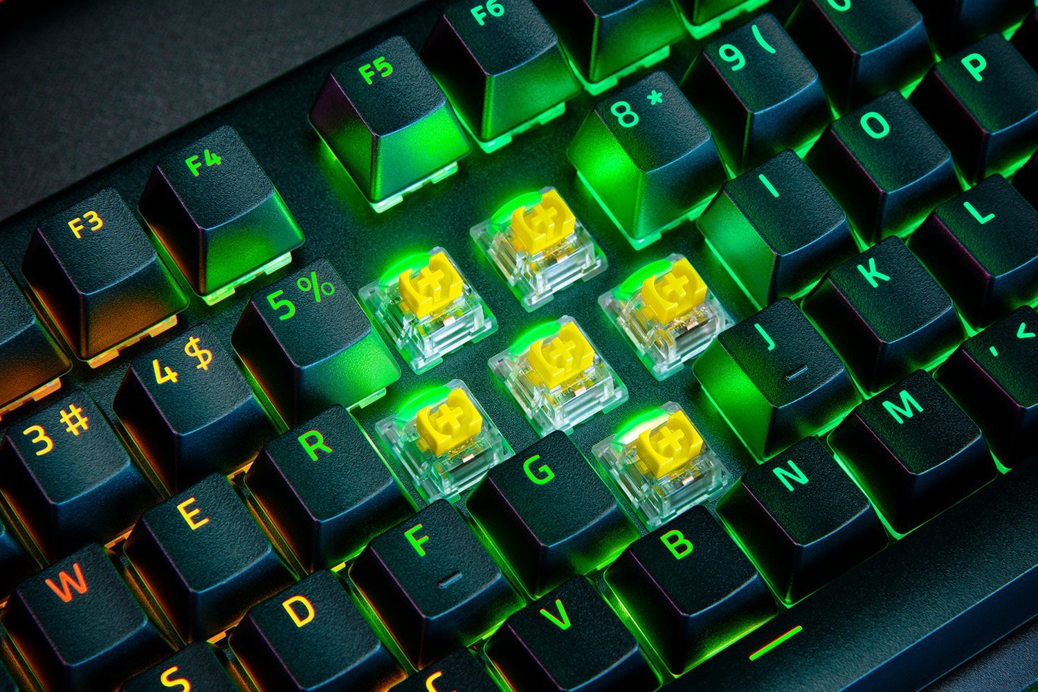 RAZER BLACKWIDOW V4 PRO - Yellow Level Up