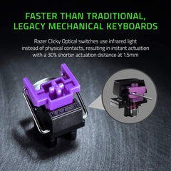 Razer Huntsman Mini Gaming Keyboard - Purple Switch (Clicky Optical Switches), Chroma RGB - Level UpRazerPC Gaming Accessories8886419345732