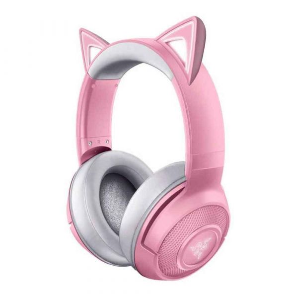Razer Kraken BT Kitty Edition - Wireless Bluetooth Headset with Chroma RGB - Quartz Pink - Level UpRazerHeadset8886419378723