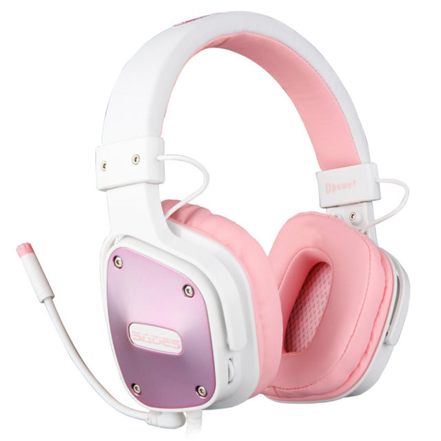 SADES Dpower Console Gaming Headset "Pink/White" - Level UpSadesHeadset6956766907579