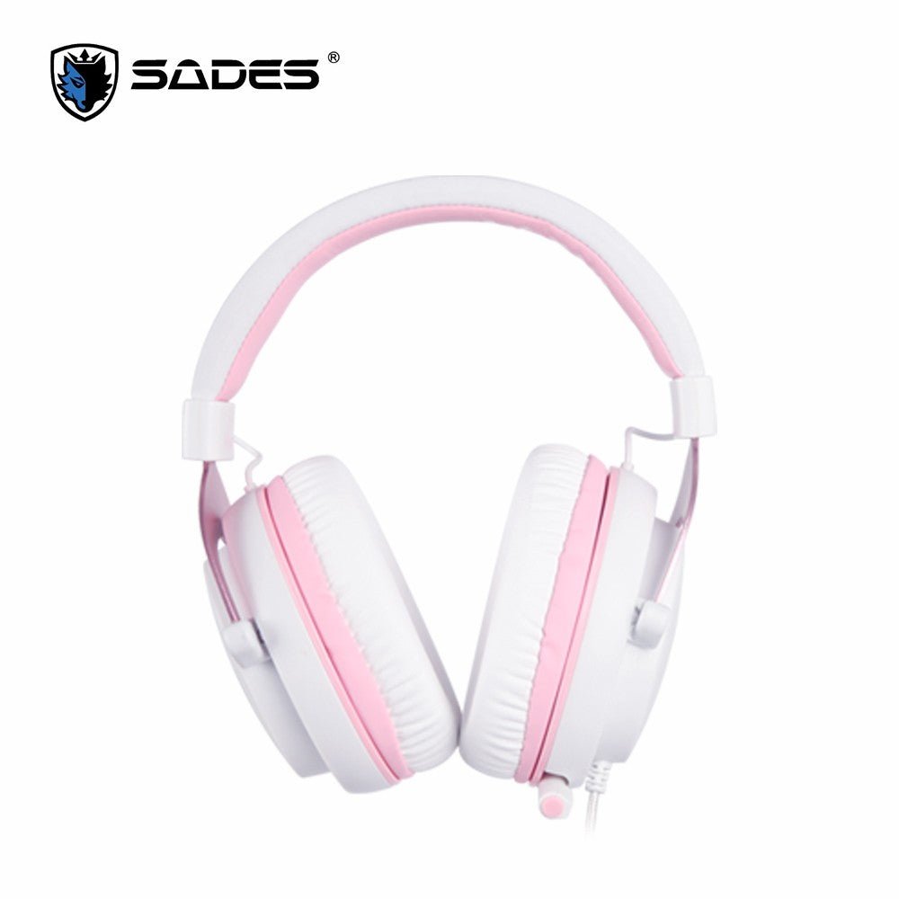SADES Mpower Gaming Headset 7.1 - White & Pink - Level UpSadesHeadset6974828470359