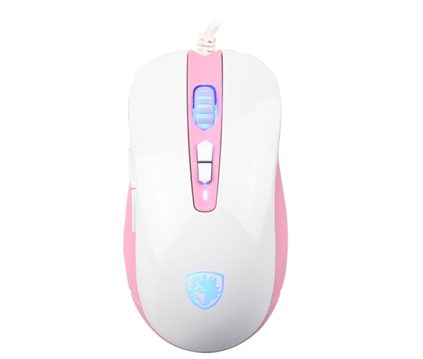Sades Musket Gaming Mouse - White & Pink -S15 - Level UpSadesPC6956766907746