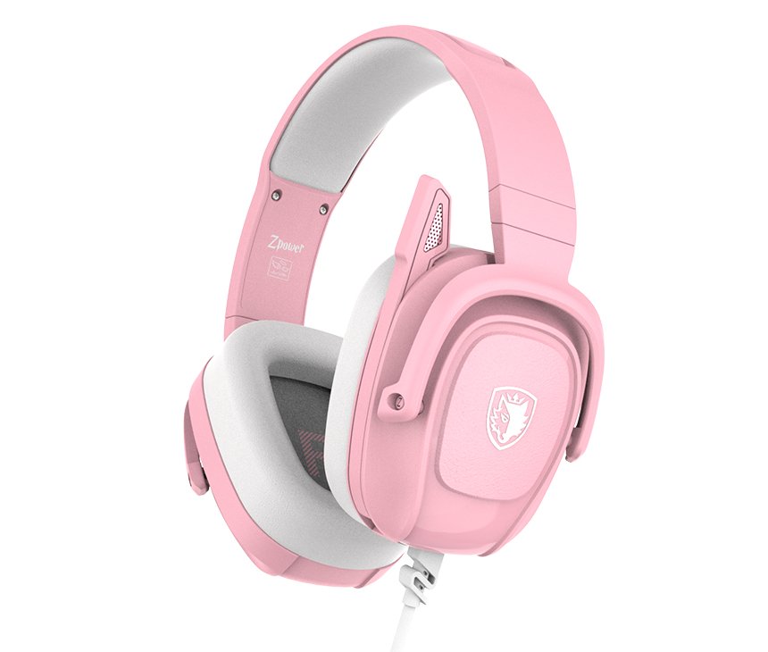 SADES Zpower Multiplatform Gaming Headset SA-732 - Pink - Level UpSadesHeadsets6974828470366