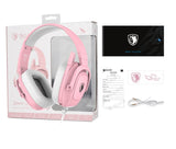 SADES Zpower Multiplatform Gaming Headset SA-732 - Pink - Level UpSadesHeadsets6974828470366