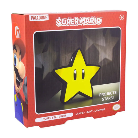 Super Star Light with Projection V3 Super Mario - Level UpLevel UpLight Accessories5055964725884
