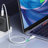 Ugreen cable USB4 40Gb/s USB-C - USB-C PD 100W 0.8m white US506 - 40113 - Level UpUGreenCables6957303841134