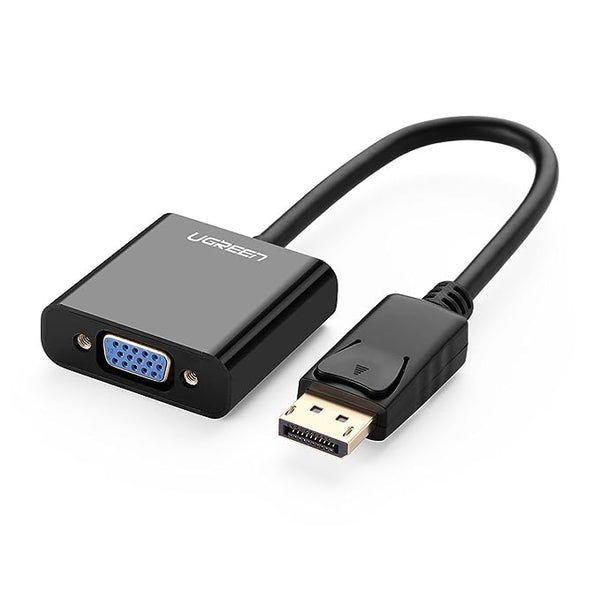 UGreen HDMI To HDMI And VGA Converter - 30cm (Black) (CM101/40744)