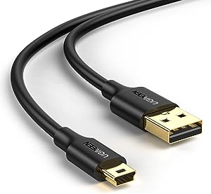 UGREEN USB 2.0 A Male to Mini 5 Pin Male Cable 1m (Black) 10355-US132 - Level UpUGreenAccessories6957303813551