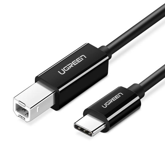 UGREEN USB-C Male to USB-B 2.0 Male Printer Cable ABS Plastic Case 1m - Black - Level UpUGreenCable6957303888115