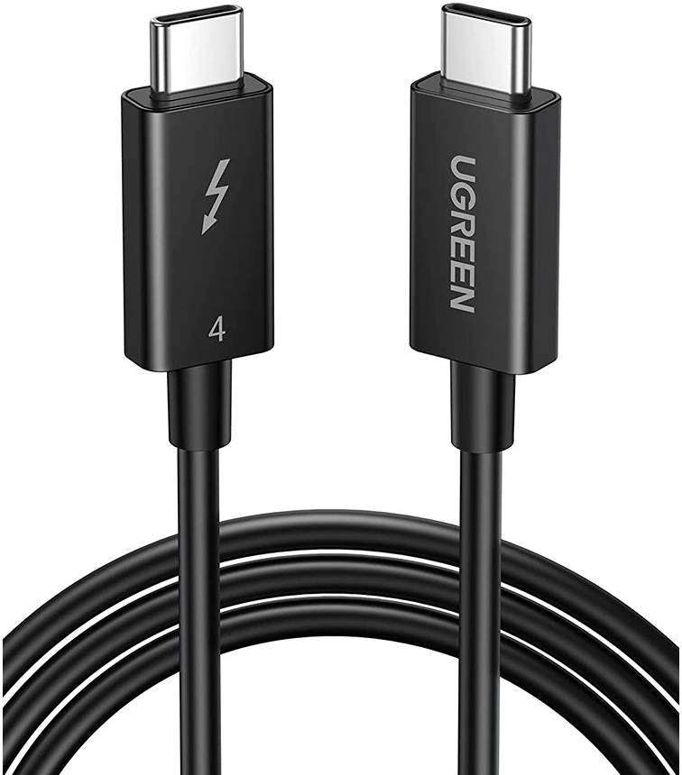 UGREEN USB-C to USB-C Thunderbolt 4 Cable 0.8m (Black) 30389-US501 - Level UpUGreenAccessories6957303833894