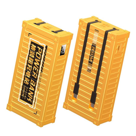 WEKOME WP-341 20000mAh Container Series 22.5W Super Fast Charging Power Bank with Cable - Yellow - Level UpWekomePower Bank6941027642092