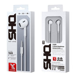 Wekome YA09 SHQ Series 3.5mm Music Semi-in-ear Wired Earphone - White - Level UpWekomeHeadphone6941027630174