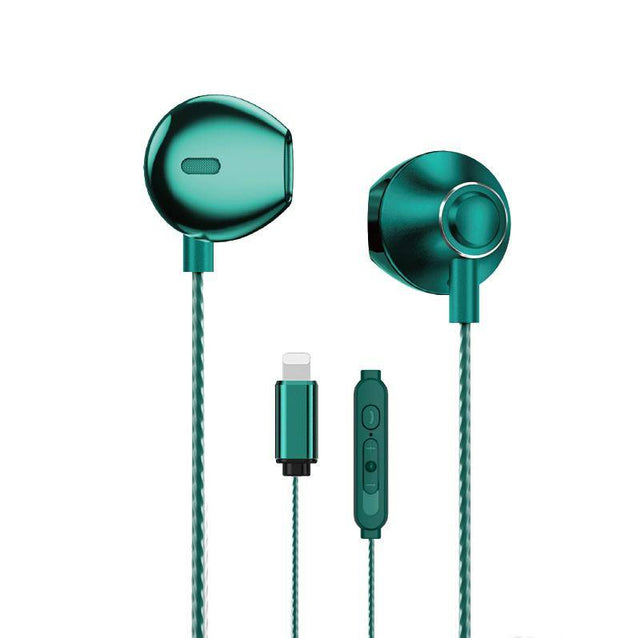 WEKOME YB08 Blackin Series - HiFi Lightning wired headphones - Dark Green - Level UpWekomeHeadphone6941027640456