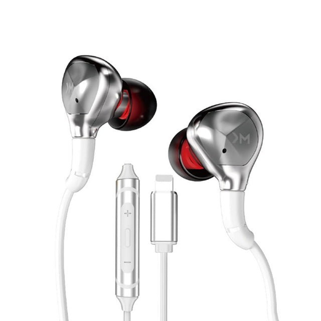 WEKOME YC06 Blackin Series - HiFi Lightning Wired Headphones - White - Level UpWekomeHeadphone6941027632086