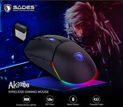 Wireless & Wired Mouse Akimbo - Level UpSades6974828470038