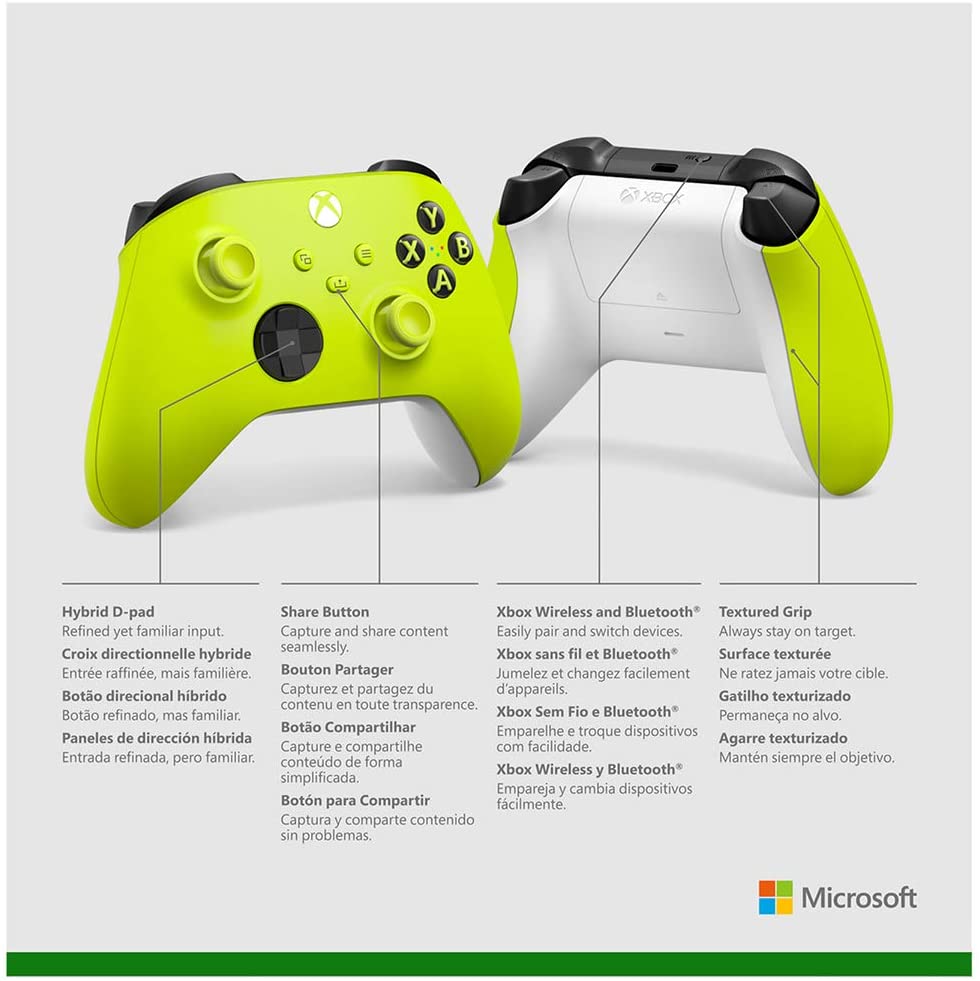 Xbox Core Controller series S|X - Electric Volt - Level UpMicrosoftXbox Accessories8.90E+11
