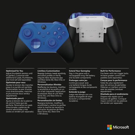 Xbox Elite Wireless Controller Series 2 Core Blue - Level UpXBOXXbox controller4549576206844