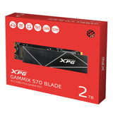 XPG GAMMIX S70 2TB M.2 2280 PCIe Gen4 x4 NVMe 1.4 7400/6800/s Internal SSD (AGAMMIXS70-2T-C) - Level UpXPGPlaystation 5 Accessories4711085933072